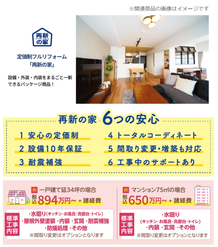 定価制フルリフォーム「再生の家」