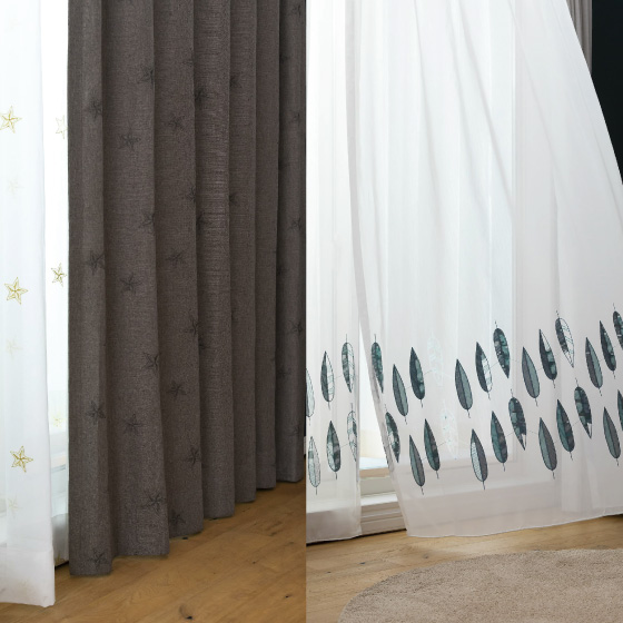 オーダーカーテン　ドレープ・レース