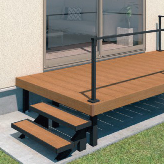 樹脂デッキ　三協アルミ