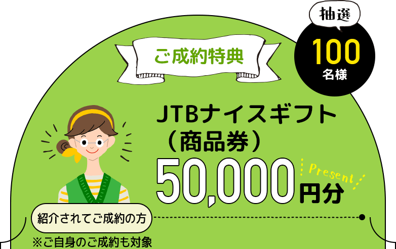JTBナイスギフト（商品券）50,000円分