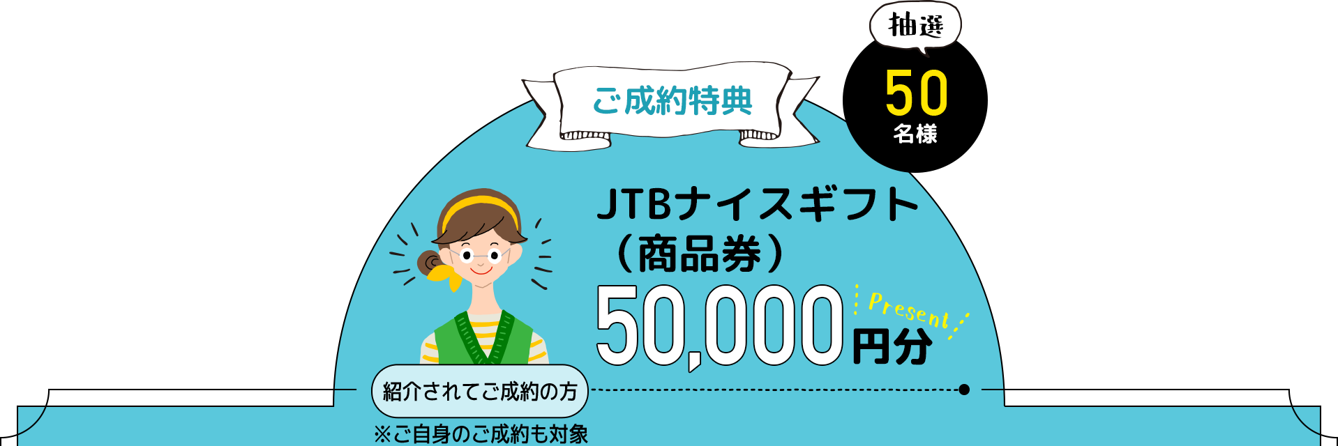 JTBナイスギフト（商品券）50,000円分